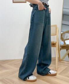 WEGO サマーデニムルーズワイドパンツ