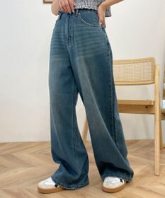 WEGO サマーデニムルーズワイドパンツ