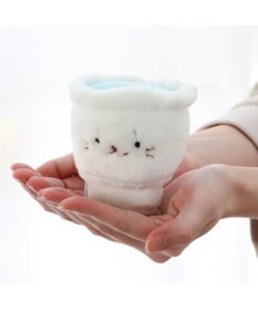 Mother garden しろたん 白いものシリーズマスコット　《おちょこ》　店舗限定