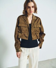 GRACE CONTINENTAL クロップドミリタリージャケット