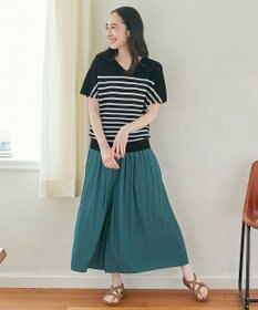 ANY 【洗濯機可能・ウエストゴム】リラックススカーチョ