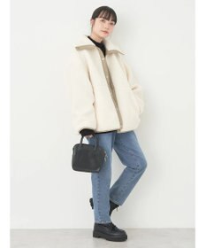 earth music&ecology リバーシブルボアブルゾン