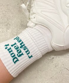 WEGO カラーロゴリブソックス