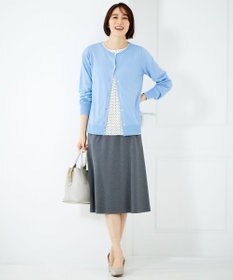 自由区 【WEB限定】ニットカーディガン×ブラウス セット