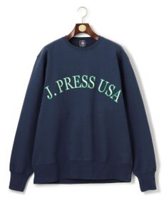 J.PRESS MEN 【J.PRESS ORIGINALS】FABRIC LOGO SWEATSHIRT
