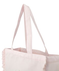 Maison de FLEUR サテンフリルスクエアトートバッグ