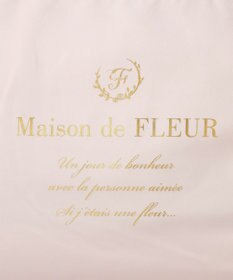Maison de FLEUR サテンフリルスクエアトートバッグ