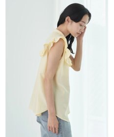 earth music&ecology デコルテレースフリルブラウス