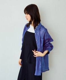 YECCA VECCA 3wayシアーリネンシャツ