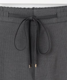 自由区 【洗える】ツイステッドダブルクロスワイドストレート パンツ