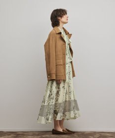 GRACE CONTINENTAL フラワープリントティアードワンピース