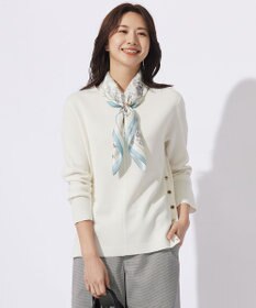 J.PRESS LADIES 【洗える】COTTON ACETATE クルーネック ニット