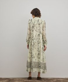 GRACE CONTINENTAL フラワープリントティアードワンピース