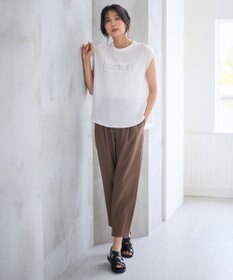 ANY 【洗濯機可/接触冷感/UVケア】イージーケアライトストレッチテーパードパンツ