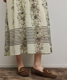 GRACE CONTINENTAL フラワープリントティアードワンピース