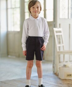 J.PRESS KIDS 【110-130cm】40/2鹿の子 長袖 ポロシャツ