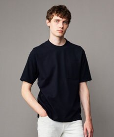 JOSEPH ABBOUD 【キングサイズ・ジャケットインにもおすすめドレスTee/吸水速乾/上質感】ミラノリブダブルフェイス Tシャツ