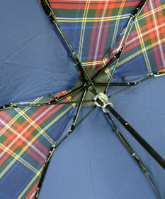 +RING 【UVカット90%以上】【数量限定】レディース向け  晴雨兼用折傘 53cm NVY-CHK T1254