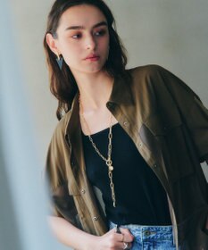 YECCA VECCA メッシュMIXデザインシャツ②