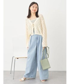 earth music&ecology テープヤーンリボンカーディガン