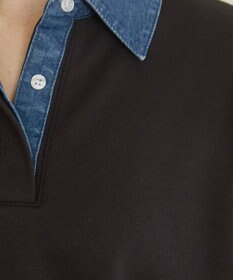 WEGO 【ANGIE VINTAGE】デニム襟スウェット