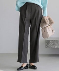 ANY SIS センタープレスメランジ パンツ チャコール