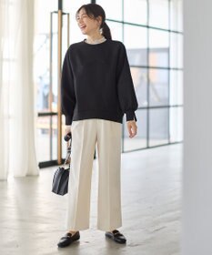 ANY L ロゴ刺繍ダンボールトレーナー