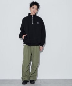 WEGO ワンポイントハーフジッププルオーバー