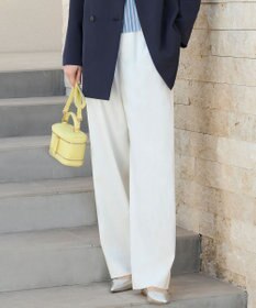 自由区 S 【セットアップ対応・洗える】LIPストレッチワイドストレート パンツ