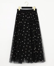 GRACE CONTINENTAL ブーツプリントチュールスカート