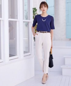 Tiaclasse 【洗える】シアースリーブニットトップス