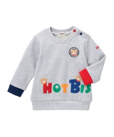 MIKI HOUSE HOT BISCUITS 【80-120cm】 立体ロゴ×キャラクタートレーナー