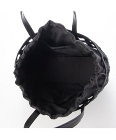 UNBILLION ペルケ perche / テープ透かし格子トートバッグL