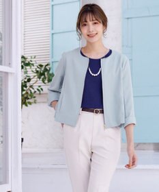 Tiaclasse 【洗える】シアースリーブニットトップス