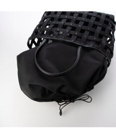 UNBILLION ペルケ perche / テープ透かし格子トートバッグL
