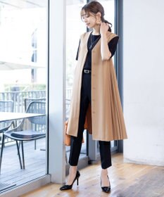 Tiaclasse 【洗える】シアースリーブニットトップス