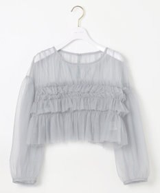 ANY SIS 【Lily Calin】チュールフリルトップス×ドレスセット