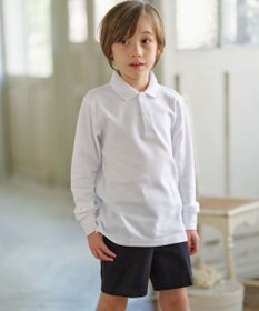 J.PRESS KIDS 【110-130cm】40/2鹿の子 長袖 ポロシャツ