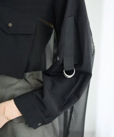 YECCA VECCA メッシュMIXデザインシャツ②