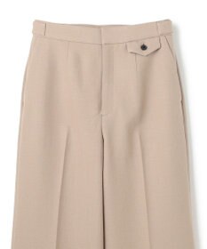 BEIGE， BUNNELL / ウールタブボタンストレートパンツ