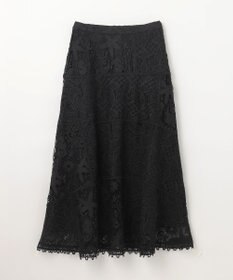 GRACE CONTINENTAL ケミカルレースパッチワークスカート