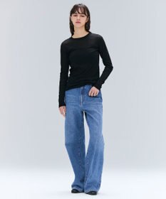 BEIGE， 【洗える】SORE / シアーコットンクルーネックカットソー