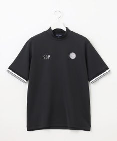 23区GOLF 【MEN】【吸水速乾・UVケア】袖ライン モックネックシャツ