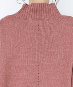 Tiaclasse L 【洗える】モックネックポインテルニットトップス