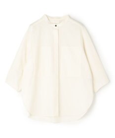 UNFILO FINE MOVE バンドカラーシャツ