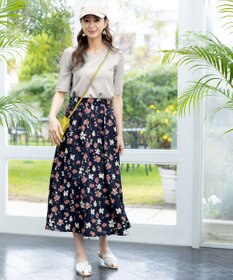 Tiaclasse 【洗える】シアースリーブニットトップス