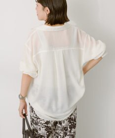 AMERICAN HOLIC シアーボイルオーバーシルエットシャツ