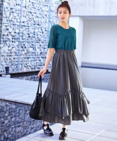 Tiaclasse 【洗える】シアースリーブニットトップス