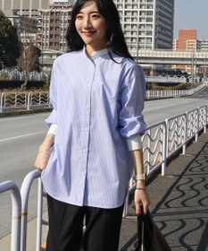 AMERICAN HOLIC イージーケアバンドカラーロングシャツ