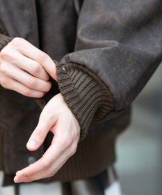 WEGO 【ユニセックス着用ITEM/MLサイズ展開】PU2WAYフライトブルゾン